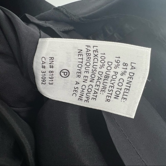 Frock Tracy Reese black ruffle collar seude belt sleeveless dress 4 - Picture 12 of 12